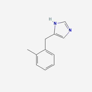 molecular formula C11H12N2 B8622919 Detomidine,3-desmethyl 