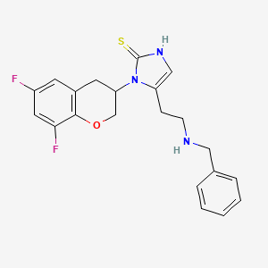 molecular formula C21H21F2N3OS B8622954 Zamicastat enantiomer 