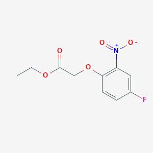 molecular formula C10H10FNO5 B8622984 Ethyl 4-fluoro-2-nitrophenoxyacetate 
