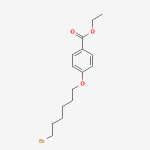molecular formula C15H21BrO3 B8623120 Ethyl 4-((6-bromohexyl)oxy)benzoate 