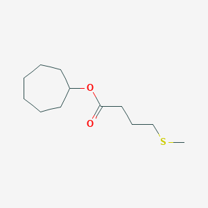 Cycloheptyl 4-(methylsulfanyl)butanoate