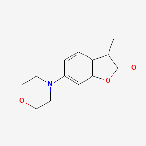 3-methyl-6-morpholinobenzofuran-2(3H)-one