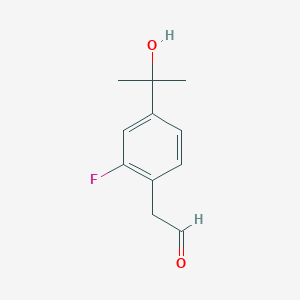[2-Fluoro-4-(1-hydroxy-1-methyl-ethyl)-phenyl]-acetaldehyde