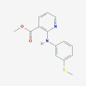 Methyl 2-[3-(methylsulfanyl)anilino]pyridine-3-carboxylate