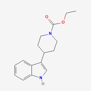 molecular formula C16H20N2O2 B8623309 Ethyl 4-(1H-indol-3-yl)piperidine-1-carboxylate 