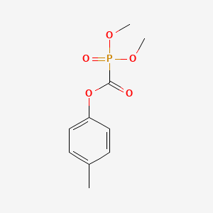 molecular formula C10H13O5P B8623346 Phosphinecarboxylic acid, dimethoxy-, 4-methylphenyl ester, oxide CAS No. 72305-97-6