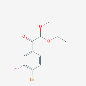 1-(4-Bromo-3-fluorophenyl)-2,2-diethoxyethanone
