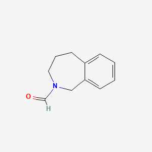 molecular formula C11H13NO B8623358 2-Formyl-2,3,4,5-tetrahydro-1H-2-benzazepine 