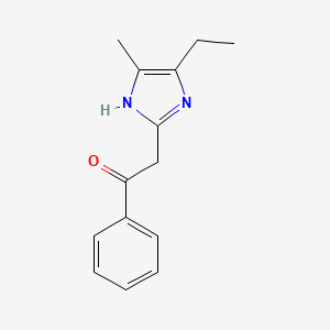 2-(4-ethyl-5-methyl-1H-imidazol-2-yl)-1-phenylethanone
