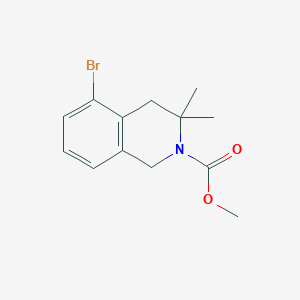 methyl 5-bromo-3,3-dimethyl-3,4-dihydroisoquinoline-2(1H)-carboxylate