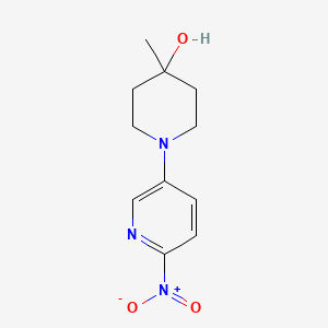 4-Methyl-1-(6-nitropyridin-3-yl)piperidin-4-ol