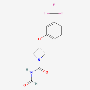 N-Formyl-3-[3-(trifluoromethyl)phenoxy]azetidine-1-carboxamide