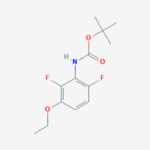 molecular formula C13H17F2NO3 B8623444 (3-Ethoxy-2,6-difluoro-phenyl)-carbamic acid tert-butyl ester CAS No. 651734-63-3