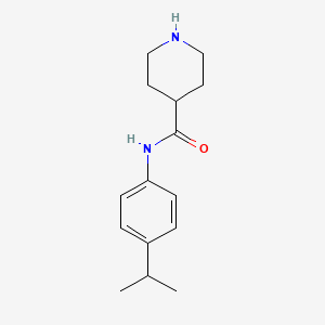 molecular formula C15H22N2O B8623466 Piperidine-4-carboxylic acid (4-isopropyl-phenyl)-amide 
