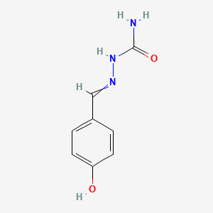 molecular formula C8H9N3O2 B8623556 Hydrazinecarboxamide,2-[(4-hydroxyphenyl)methylene]- 