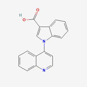 1-(Quinolin-4-yl)-1H-indole-3-carboxylic acid