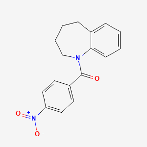 1H-1-Benzazepine, 2,3,4,5-tetrahydro-1-(4-nitrobenzoyl)-