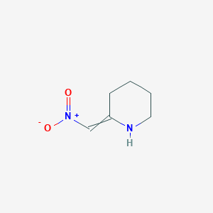 molecular formula C6H10N2O2 B8623691 Piperidine, 2-(nitromethylene)- CAS No. 50902-03-9
