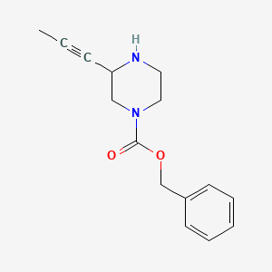 Benzyl 3-(prop-1-yn-1-yl)piperazine-1-carboxylate