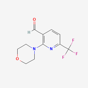 2-Morpholin-4-YL-6-trifluoromethyl-pyridine-3-carbaldehyde