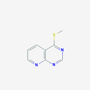 molecular formula C8H7N3S B8623799 4-Methylthiopyrido[2,3-d]pyrimidine 