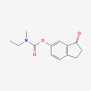 molecular formula C13H15NO3 B8623819 3-Oxo-2,3-dihydro-1H-inden-5-yl ethyl(methyl)carbamate 