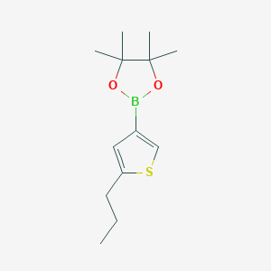 molecular formula C13H21BO2S B8623871 4,4,5,5-Tetramethyl-2-(5-propylthiophen-3-yl)-1,3,2-dioxaborolane 
