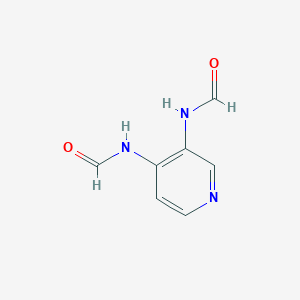 molecular formula C7H7N3O2 B8623873 3,4-Diformylaminopyridine 