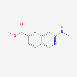 molecular formula C12H12N2O2 B8623899 Methyl 3-(methylamino)isoquinoline-6-carboxylate 