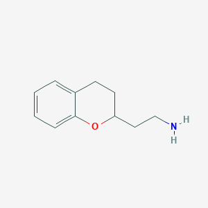 molecular formula C11H15NO B8623905 2-(2-Aminoethyl)chroman 