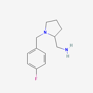 molecular formula C12H17FN2 B8623946 2-Aminomethyl-1-p-fluorobenzyl-pyrrolidine 