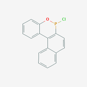 molecular formula C16H10ClOP B8623950 6H-Benzo[e]naphth[2,1-c][1,2]oxaphosphorin, 6-chloro- CAS No. 185548-88-3