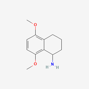 molecular formula C12H17NO2 B8623978 1,2,3,4-Tetrahydro-5,8-dimethoxynaphthalen-1-amine 