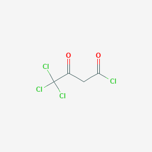molecular formula C4H2Cl4O2 B8623980 4,4,4-Trichloro-3-oxobutanoyl chloride CAS No. 58529-91-2