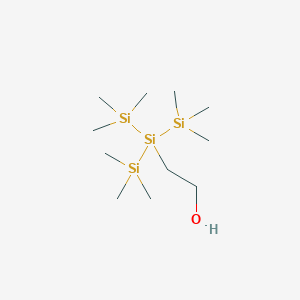 molecular formula C11H32OSi4 B8623981 2-[Tris(trimethylsilyl)silyl]ethanol CAS No. 90913-72-7