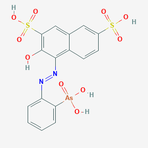 molecular formula C16H11AsN2Na3O10S2 B086240 THORIN SODIUM CAS No. 132-33-2