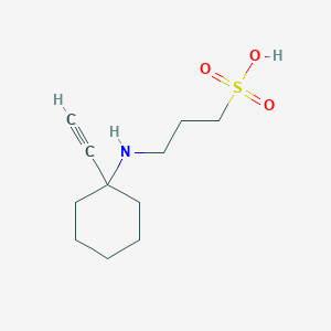 molecular formula C11H19NO3S B8624002 1-Propanesulfonic acid, 3-[(1-ethynylcyclohexyl)amino]- CAS No. 819863-01-9