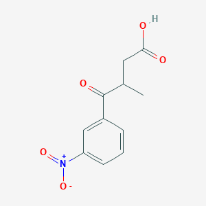 molecular formula C11H11NO5 B8624011 3-m-Nitrobenzoyl butyric acid 