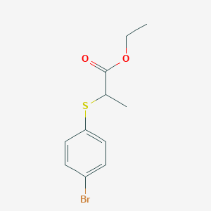 Ethyl (+/-)-2-(p-bromophenylthio)-propionate