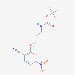 Tert-butyl 3-(2-cyano-5-nitrophenoxy)propylcarbamate