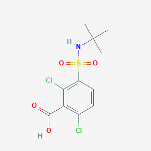 2,6-Dichloro-3-{[(1,1-dimethylethyl)amino]sulfonyl}benzoic acid