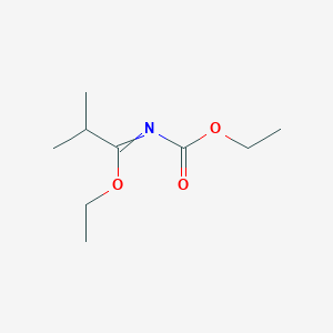 Ethyl N-(ethoxycarbonyl)-2-methylpropanimidate
