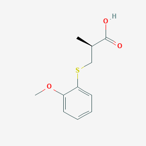 (S)-3-(2-methoxyphenylthio)-2-methylpropanoic acid