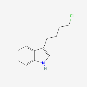 molecular formula C12H14ClN B8624154 3-(4-Chlorobutyl)indole 