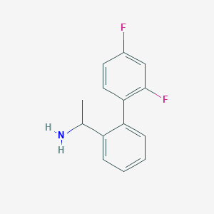 1-[2-(2,4-Difluorophenyl)phenyl]ethan-1-amine