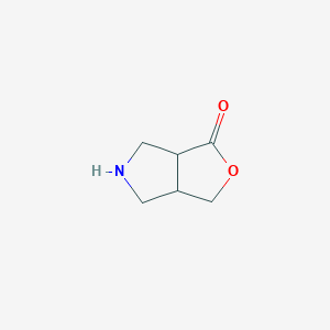 molecular formula C6H9NO2 B8624217 Hexahydro-1H-furo[3,4-c]pyrrol-1-one 