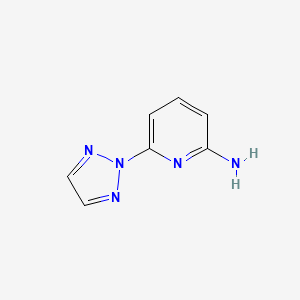 molecular formula C7H7N5 B8624229 6-(2H-1,2,3-triazol-2-yl)pyridin-2-amine 