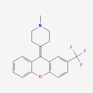 molecular formula C20H18F3NO B8624256 1-Methyl-4-[2-(trifluoromethyl)-9H-xanthen-9-ylidene]piperidine CAS No. 51582-52-6
