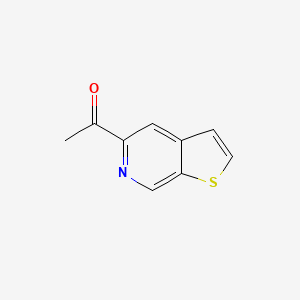 molecular formula C9H7NOS B8624277 1-Thieno[2,3-c]pyridin-5-yl-ethanone 