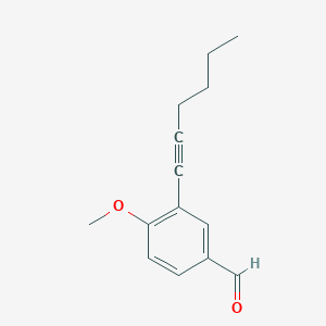 3-Hex-1-ynyl-4-methoxybenzaldehyde